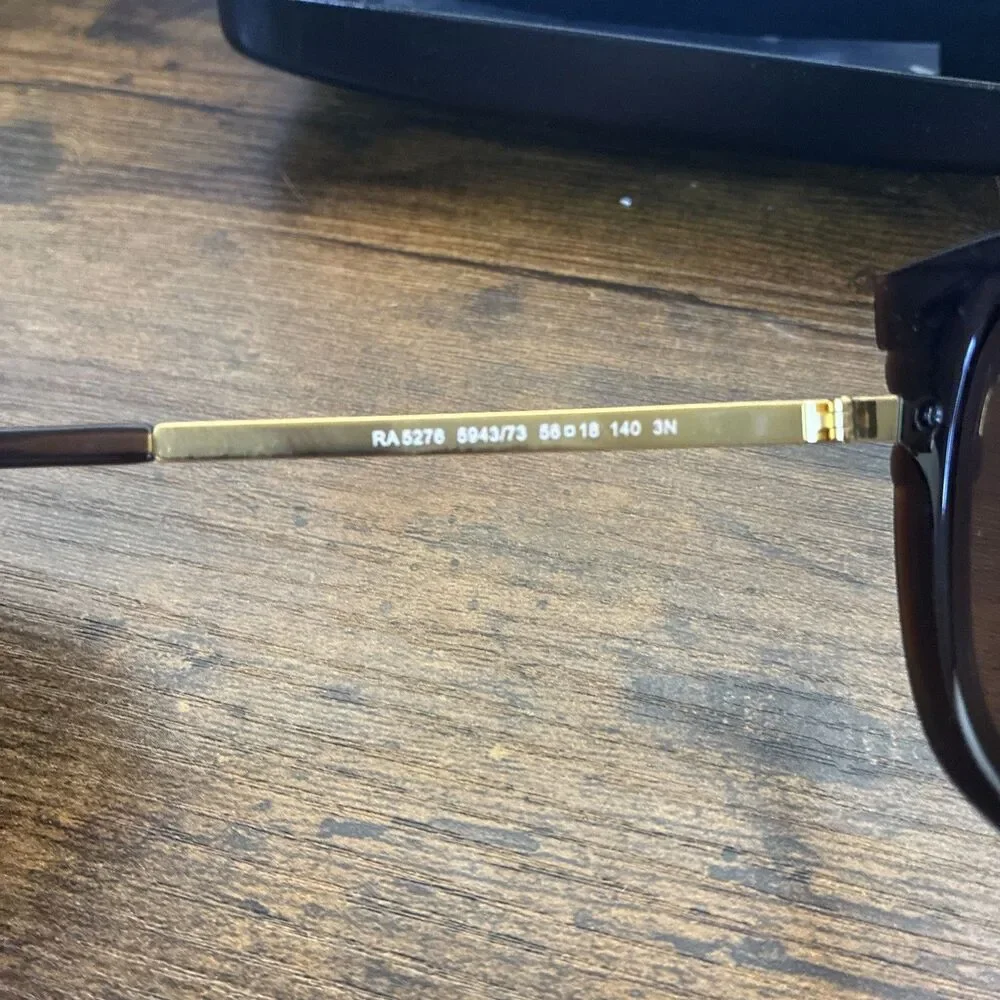 Ralph Lauren RA5276 5943/73  Black and Gold Eyeglasses Frames 56-18-140